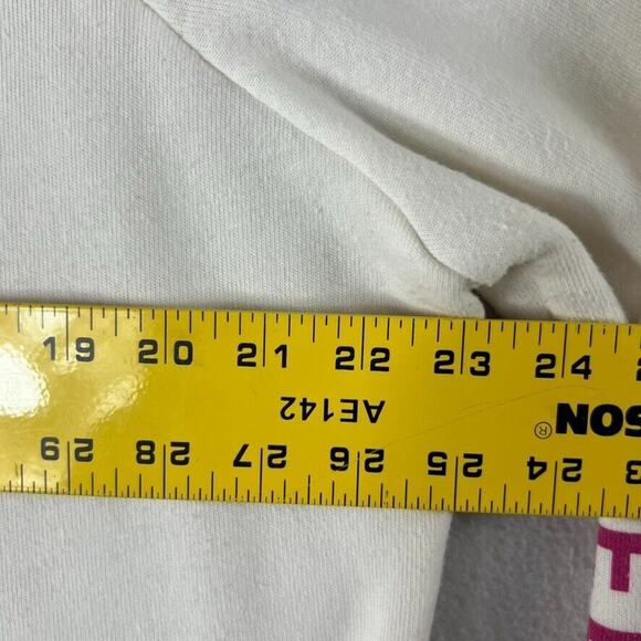 Peloton Sweater Women's XL Incline Side Zip Pullover Off White Pink Accents - Picture 5 of 8